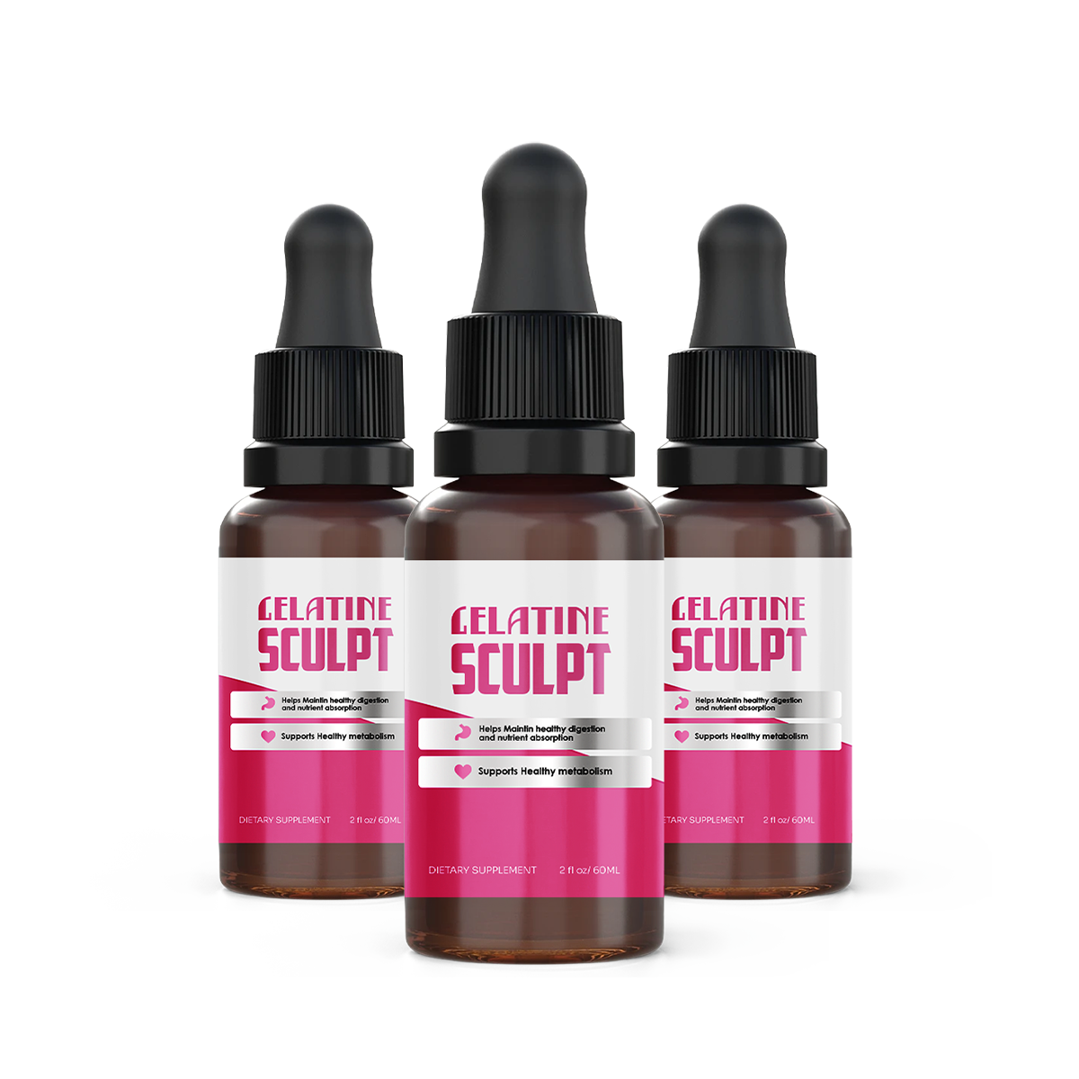 Gelatine Sculpt 3 bottles package - 90 day supply