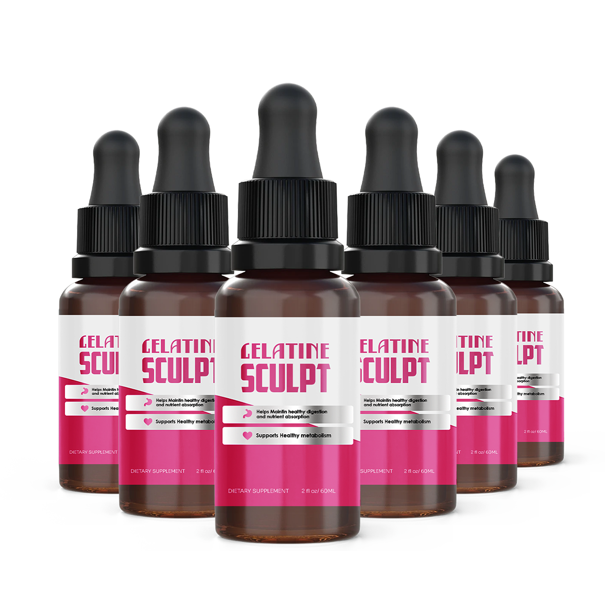 Gelatine Sculpt 6 bottles best value package - 180 day supply
